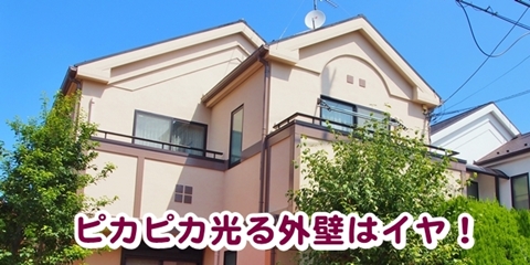 ピカピカ光る外壁はイヤ! ピカピカ光る外壁はイヤ!