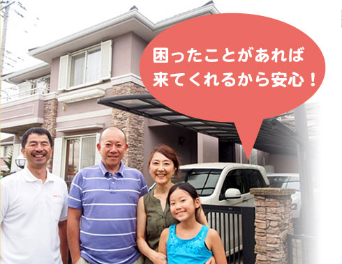 安心のアフターフォロー 安心のアフターフォロー