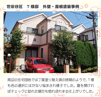 世田谷区T様邸外壁塗装施工事例 世田谷区T様邸外壁塗装施工事例