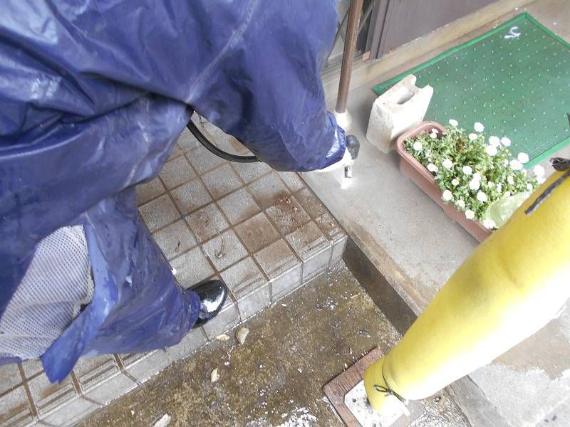 杉並区O様邸【高圧洗浄】2日目