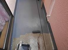 バルコニー床のFRP防水塗装もトップコートを更新しました。