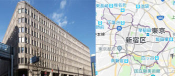 新宿区区役所、地図