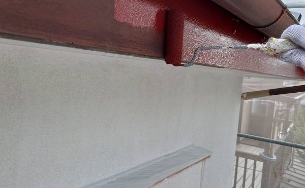 外壁塗装 世田谷区K様邸 破風板下塗り 202008272060