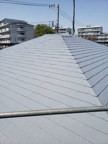 外壁塗装 小金井市T様邸 屋根上塗り完了2021033129760