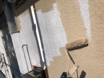 外壁塗装 世田谷区集合住宅HS 外壁中塗り中20210419S__20856839