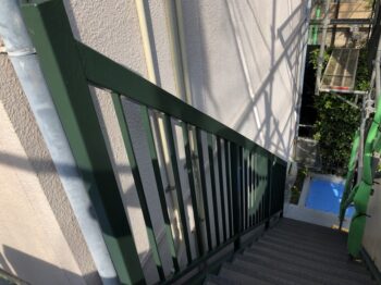 外壁塗装 世田谷区集合住宅HS 手摺塗装完了20210412S__20676614