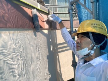外壁塗装 世田谷区N様邸 帯板下塗り中 20211112S__14106648