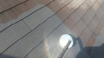 外壁塗装 立川市S様邸 屋根洗浄中 2022031729963