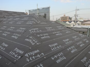外壁塗装 練馬区S様邸 屋根カバー工法 防水シート設置完了 20220324IMG_5289