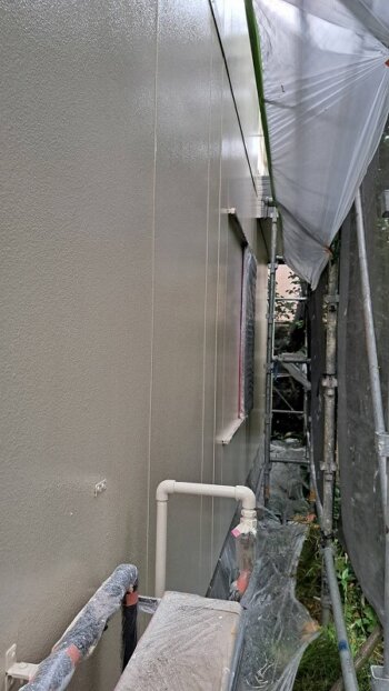 外壁塗装 武蔵野市H様邸 外壁中塗り完了 20220829797