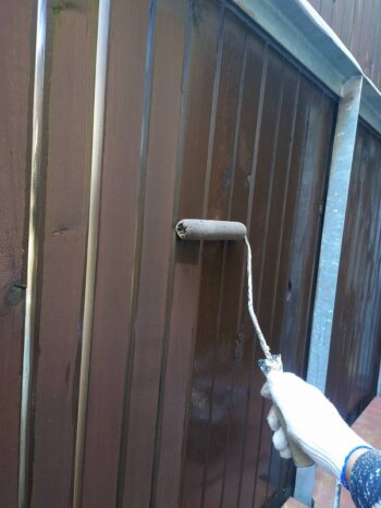 外壁塗装 世田谷区Y様邸 ウッドフェンス塗装完了 2022102724107