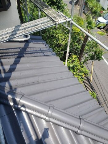外壁塗装 日野市K様邸 屋根塗装完了2023070443270
