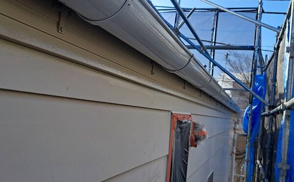 外壁塗装 世田谷区B様邸 雨樋 破風板 塗装完了 2024031014757_0