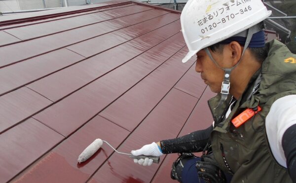 外壁塗装 世田谷区S様邸 屋根下塗り中20250712S__42426392_0
