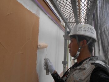 外壁塗装 杉並区Y様邸 外壁下塗り中20250730S__42770483_0