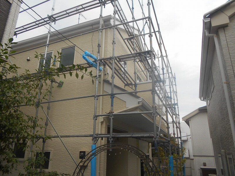 外壁塗装 世田谷区K様邸 足場シート撤去完了 20250903S__43573259_0